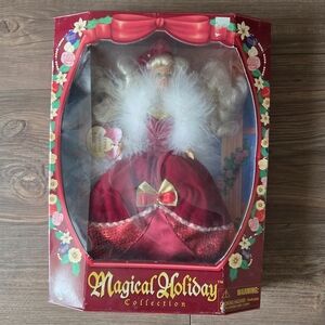 Magical Holiday Collection Doll in Red Dress